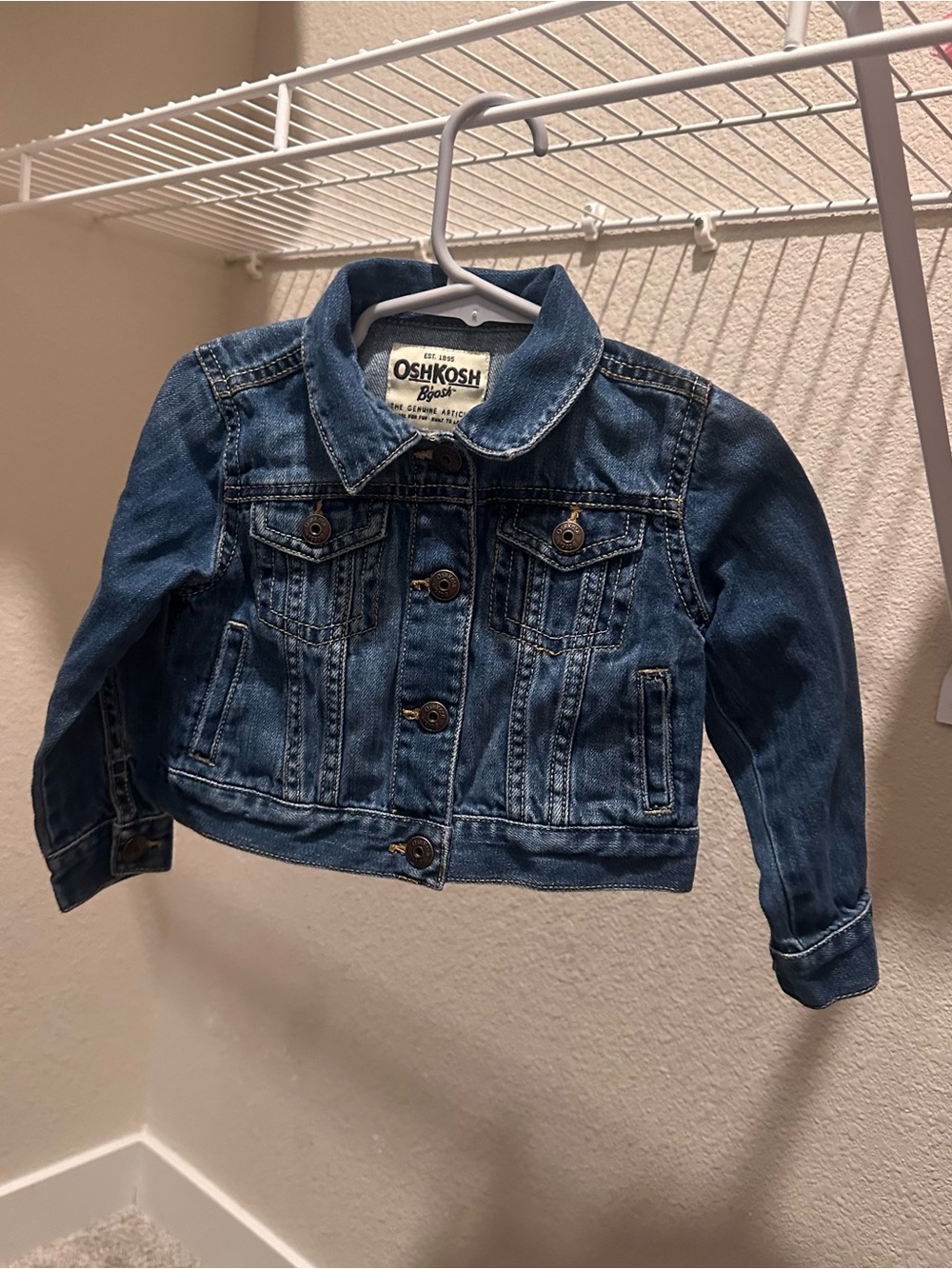 OshKosh B'gosh Girls Dark Blue Denim Jacket